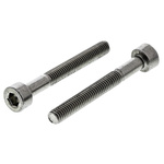 RS PRO Plain Stainless Steel Hex Socket Cap Screw, DIN 912, M3 x 25mm