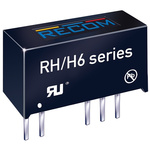 Recom RH Isolated DC-DC Converter, ±12V dc/ ±42mA Output, ±21.6 V dc, ±26.4 V dc Input, 1W, Through Hole, +90°C Max
