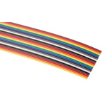 RS PRO 24 Way Unscreened Flat Ribbon Cable, 30.61 mm Width, 30m