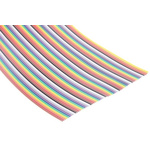 RS PRO 64 Way Unscreened Flat Ribbon Cable, 81.41 mm Width, 30m