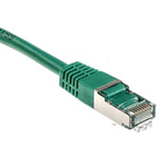 RS PRO Green Cat6 Cable S/FTP PVC Male RJ45/Male RJ45, Terminated, 2m