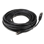 RS PRO Black Cat6 Cable S/FTP PVC Male RJ45/Male RJ45, Terminated, 10m