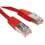 RS PRO Red Cat6 Cable S/FTP PVC Male RJ45/Male RJ45, Terminated, 500mm