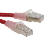 RS PRO Red PVC Cat5e Cable F/UTP, 5m Male RJ45/Male RJ45