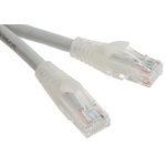RS PRO Grey Cat6 Cable U/UTP PVC Male RJ45/Male RJ45, Terminated, 3m