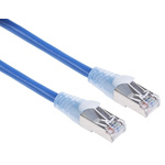 RS PRO Blue PVC Cat5e Cable F/UTP, 10m Male RJ45/Male RJ45