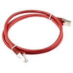 RS PRO Red Cat6 Cable F/UTP LSZH Male RJ45/Male RJ45, Terminated, 1m