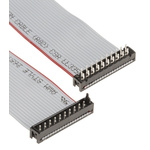 TE Connectivity Micro-Match Ribbon Cable Assembly, Micro-Match MOW Plug to Micro-Match PB Plug, 150.5mm