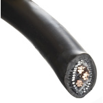 Prysmian 3 Core Black Armoured Cable With Low Smoke Zero Halogen (LSZH) Sheath , SWA Galvanised Steel Wire, 56 A, 50m
