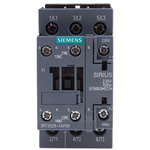 Siemens 3RT2 Series Contactor, 230 V ac Coil, 3-Pole, 17 A, 7.5 kW, 3NO, 400 V ac
