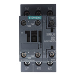 Siemens 3RT2 Series Contactor, 110 V ac Coil, 3-Pole, 32 A, 15 kW, 3NO, 400 V ac