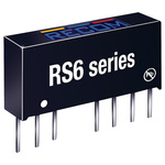 Recom RS6 DC-DC Converter, ±15V dc/ ±200mA Output, 18 → 36 V dc Input, 6W, Through Hole, +75°C Max Temp -40°C