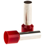 JST, FWE Insulated Crimp Bootlace Ferrule, 16mm Pin Length, 8.3mm Pin Diameter, 35mm² Wire Size, Red