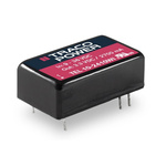 TRACOPOWER TEL 10WI DC-DC Converter, 15V dc/ 666mA Output, 18 → 75 V dc Input, 10W, Through Hole, +88°C Max Temp