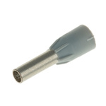Legrand, Starfix Insulated Crimp Bootlace Ferrule, 8mm Pin Length, 2.6mm Pin Diameter, 2.5mm² Wire Size, Grey