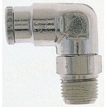 Norgren Threaded-to-Tube Swivel Elbow Adaptor R 1/4 to Push In 12 mm, PNEUFIT Series, 18 bar