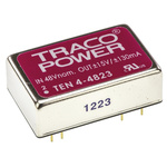 TRACOPOWER TEN 4 DC-DC Converter, ±15V dc/ ±130mA Output, 18 → 72 V dc Input, 4W, Through Hole, +75°C Max Temp