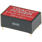 TRACOPOWER THB 6 DC-DC Converter, ±15V dc/ ±200mA Output, 9 → 18 V dc Input, 6W, Through Hole, +71°C Max Temp