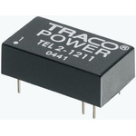 TRACOPOWER TEL 2 DC-DC Converter, 3.3V dc/ 500mA Output, 4.5 → 9 V dc Input, 2W, Through Hole, +75°C Max Temp