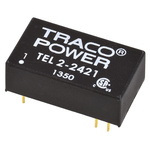 TRACOPOWER TEL 2 DC-DC Converter, ±5V dc/ ±200mA Output, 18 → 36 V dc Input, 2W, Through Hole, +75°C Max Temp