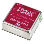 TRACOPOWER THN 20 DC-DC Converter, 12V dc/ 1.67A Output, 18 → 36 V dc Input, 20W, Through Hole, +85°C Max Temp
