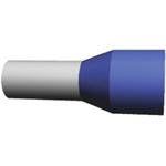 TE Connectivity Insulated Crimp Bootlace Ferrule, 12mm Pin Length, 5.8mm Pin Diameter, 16mm² Wire Size, Blue