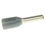 TE Connectivity Insulated Crimp Bootlace Ferrule, 6mm Pin Length, 1.2mm Pin Diameter, 0.75mm² Wire Size, Grey