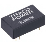 TRACOPOWER THL 3WI DC-DC Converter, ±5V dc/ ±300mA Output, 18 → 75 V dc Input, 3W, Through Hole, +85°C Max Temp