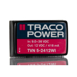 TRACOPOWER TVN 5WI DC-DC Converter, 12V dc/ 500mA Output, 9 → 36 V dc Input, 5W, Through Hole, +85°C Max Temp