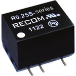 Recom R0.25 DC-DC Converter, 12V dc/ 21mA Output, 4.5 → 5.5 V dc Input, 0.25W, Surface Mount, +100°C Max Temp