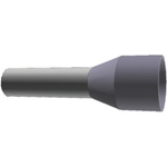TE Connectivity Insulated Crimp Bootlace Ferrule, 12mm Pin Length, 2.8mm Pin Diameter, 4mm² Wire Size, Grey