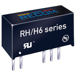 Recom RH DC-DC Converter, ±5V dc/ ±100mA Output, ±21.6 V dc, ±26.4 V dc Input, 1W, Through Hole, +90°C Max Temp -40°C