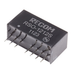 Recom RSO DC-DC Converter, 12V dc/ 83mA Output, 9 → 18 V dc Input, 1W, Through Hole, +85°C Max Temp -40°C Min