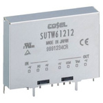 Cosel SUTW DC-DC Converter, ±24V dc/ 250mA Output, 36 → 76 V dc Input, 6W, PCB Mount, +85°C Max Temp -40°C Min