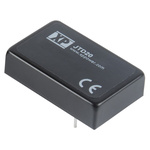 XP Power JTD20 DC-DC Converter, 5V dc/ 4A Output, 9 → 36 V dc Input, 20W, Through Hole, +100°C Max Temp -40°C