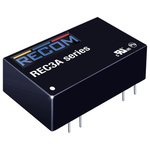 Recom REC3A DC-DC Converter, 5V dc/ 600mA Output, 18 → 36 V dc Input, 3W, Through Hole, +100°C Max Temp -40°C