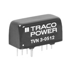TRACOPOWER TVN 3 DC-DC Converter, ±12V dc/ ±125mA Output, 18 → 36 V dc Input, 3W, Through Hole, +75°C Max Temp