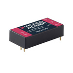 TRACOPOWER THM 30 DC-DC Converter, ±15V dc/ ±1A Output, 36 → 75 V dc Input, 30W, Through Hole, +80°C Max Temp