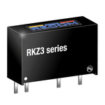 Recom RKZ3 DC-DC Converter, 5V dc/ 600mA Output, 4.5 → 5.5 V dc Input, 3W, Through Hole, +90°C Max Temp -40°C