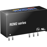Recom REM2 DC-DC Converter, ±5V dc/ ±200mA Output, 4.5 → 5.5 V dc Input, 2W, Through Hole, +95°C Max Temp -40°C