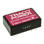 TRACOPOWER TEN 5WI DC-DC Converter, ±15V dc/ ±200mA Output, 18 → 75 V dc Input, 6W, Through Hole, +85°C Max Temp