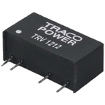 TRACOPOWER TRV 1 DC-DC Converter, 5V dc/ 200mA Output, 4.5 → 5.5 V dc Input, 1W, Through Hole, +85°C Max Temp