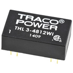 TRACOPOWER THL 3WI DC-DC Converter, 12V dc/ 250mA Output, 18 → 75 V dc Input, 3W, Through Hole, +85°C Max Temp