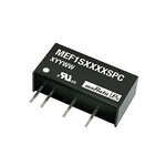 Murata Power Solutions MEF1 DC-DC Converter, 3.3V dc/ 300mA Output, 22.8 → 25.2 V dc Input, 1W, Through Hole,