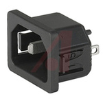 Schurter C18 Snap-In IEC Connector Male, 10.0A, 250.0 V