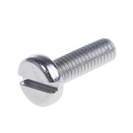 RS PRO, M3 Pan Head, 10mm Stainless Steel Slot A4 316