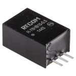 Recom Switching Regulator, Through Hole, 15V dc Output Voltage, 20 → 72V dc Input Voltage, 500mA Output Current,