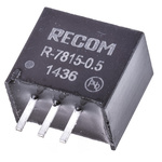 Recom Switching Regulator, Through Hole, 15V dc Output Voltage, 18 → 32V dc Input Voltage, 500mA Output Current,