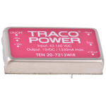 TRACOPOWER TEN 20WIR DC-DC Converter, 15V dc/ 1.33A Output, 43 → 160 V dc Input, 20W, Through Hole, +85°C Max