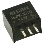 Recom Switching Regulator, Through Hole, 12V dc Output Voltage, 15 → 42V dc Input Voltage, 1A Output Current, 1
